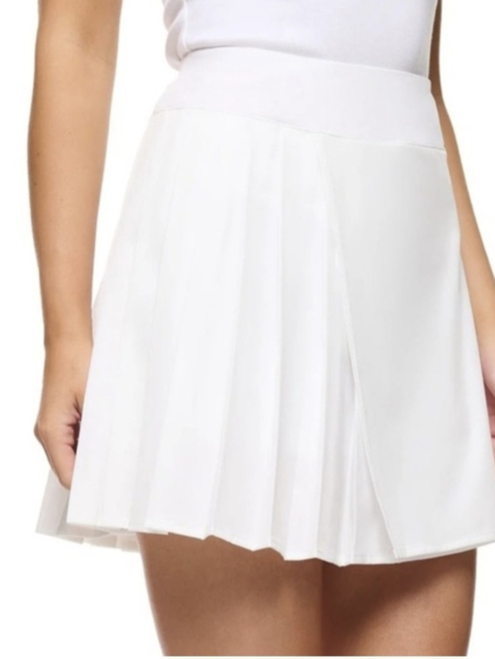 LOLE athletica White Pleated Skater Skirt